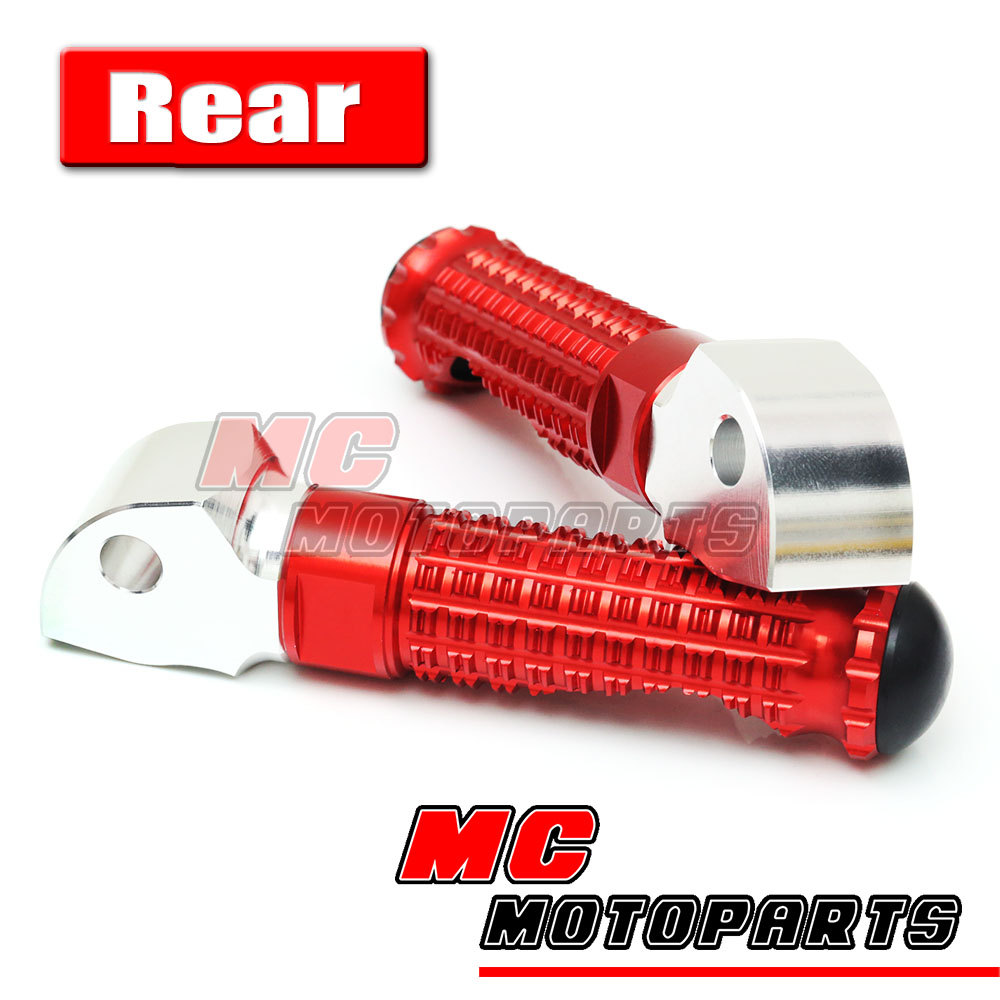 M Pro Billet Red Andoized Rear Foot Pegs For Honda Cbr R Abs