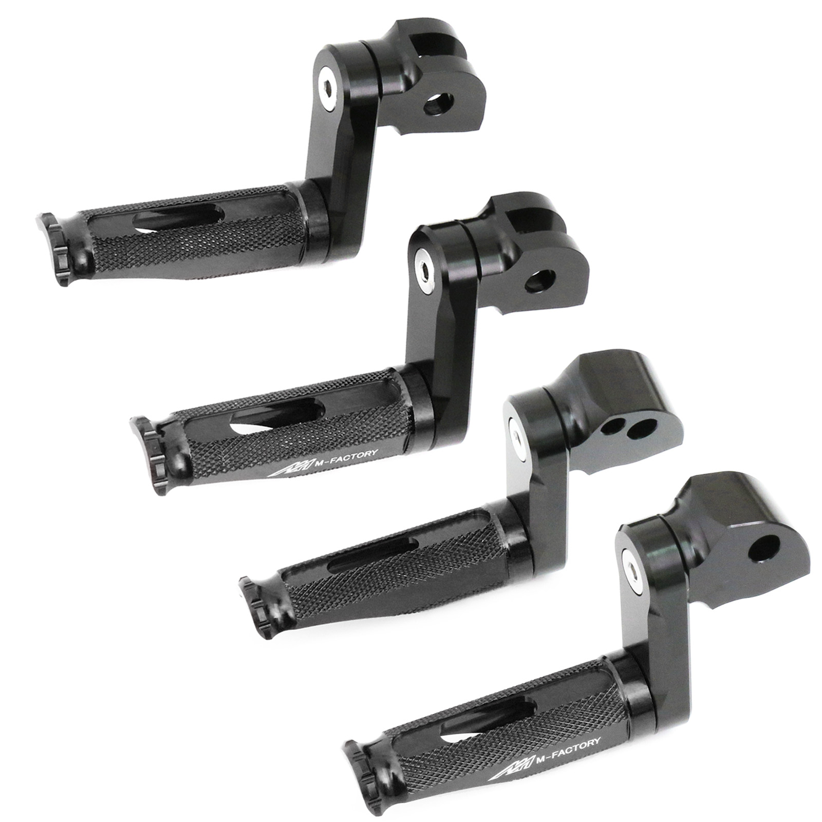 40mm Riser Black MFP Front Rear Footpegs For Monster 696/796 08-13 14 ...