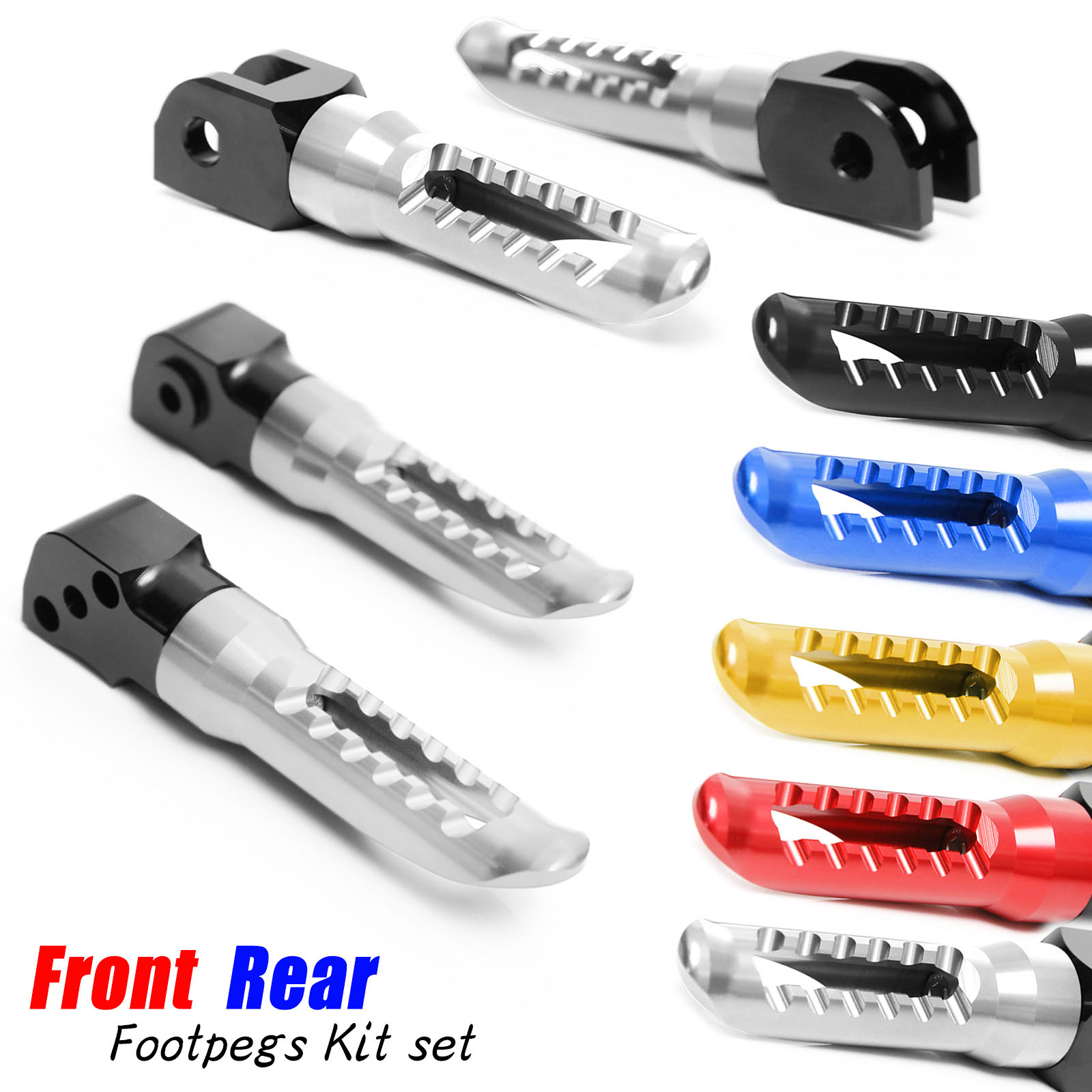 Titanium BOB Front & Rear Foot Pegs For Kawasaki Ninja ZX-25R 21