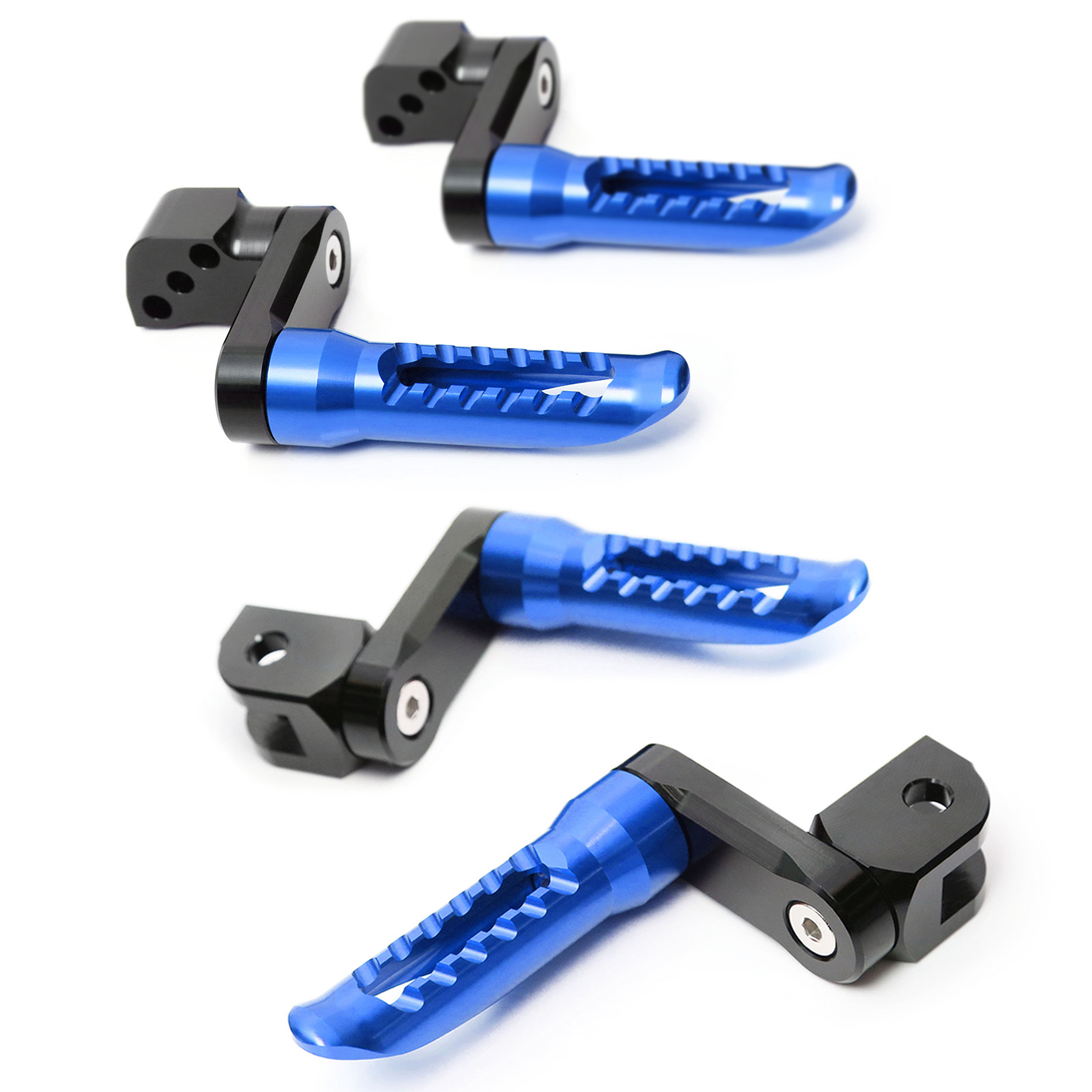BOB 40mm Riser Blue Front Rear Foot Pegs For Kawasaki Ninja ZX-25R