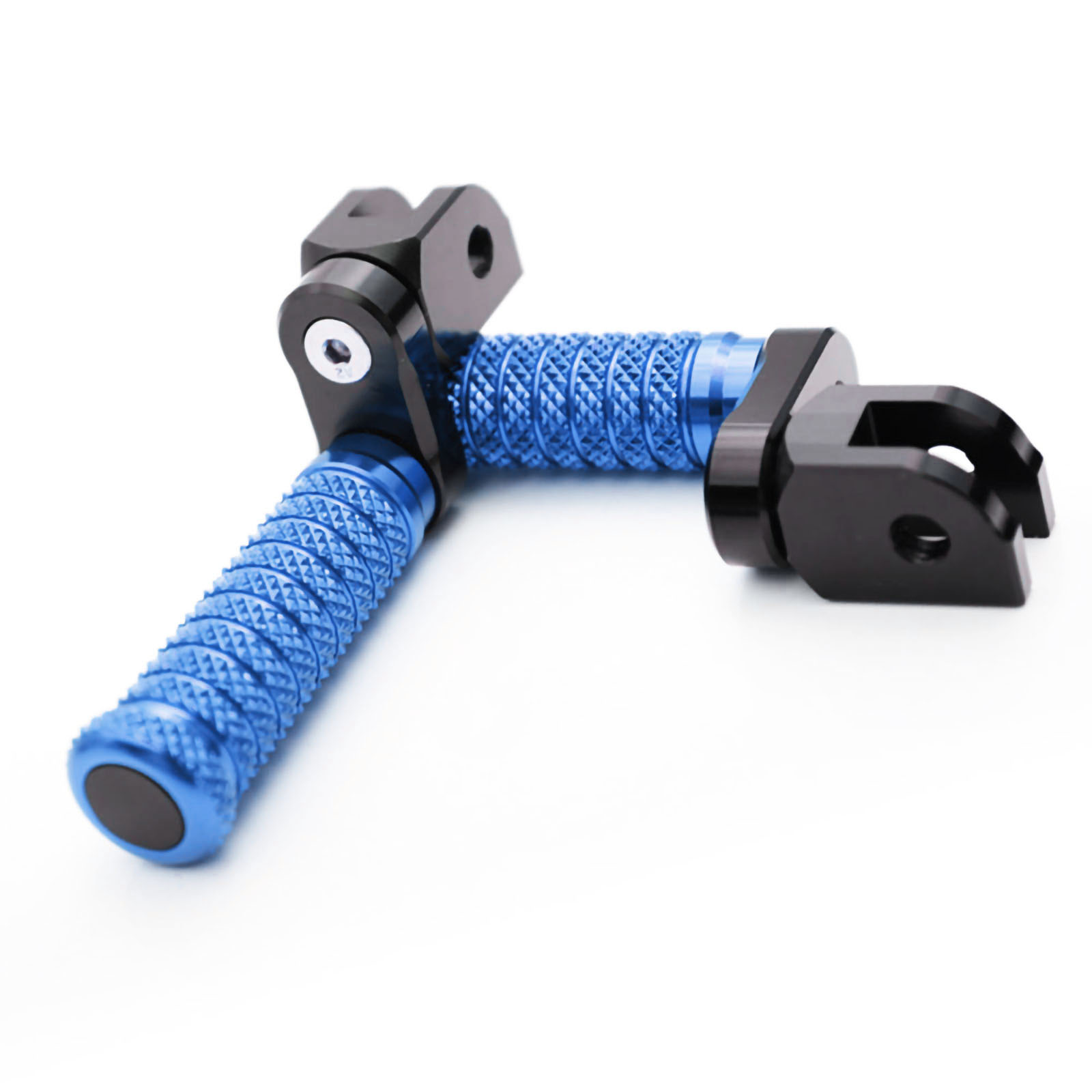 Blue POLE 1 inch Riser Front Foot Pegs For Speed Triple 900 / EFI Blue POLE 1 inch Riser Front Foot Pegs For Speed Triple 900 / EFI