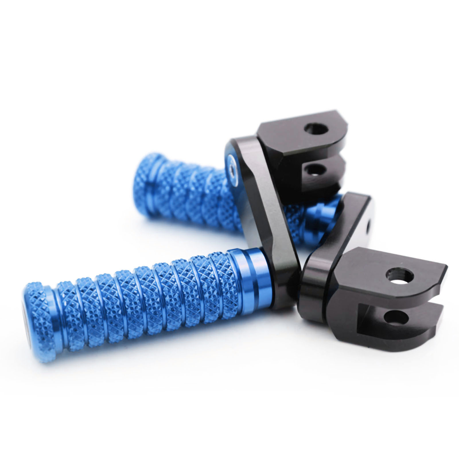 Blue M-Grip Front 40mm Extend Foot Pegs For ZX-10R 04 05 06 07 08