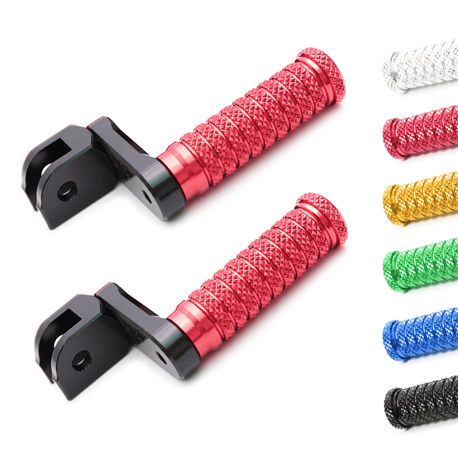 Red POLE 40mm Lowering Front Foot Pegs For Kawasaki Z300 16 17 18