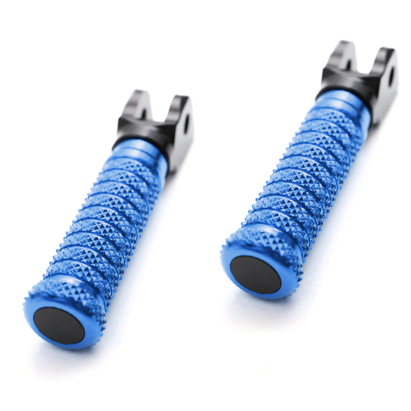 Blue M-Grip Racing Front Foot Pegs Set For Ninja ZX-11 ZZ-R1100
