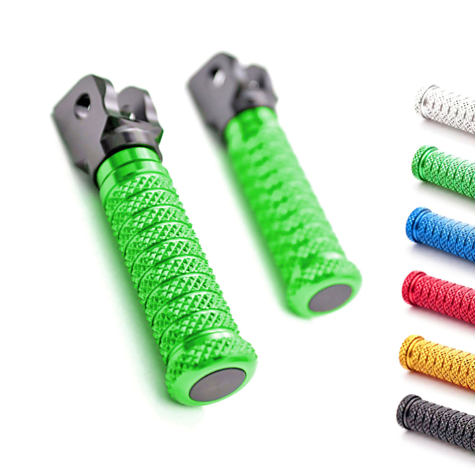 POLE Green Front Foot Pegs For ZX-10R 04 05 06 07 08 09 10 | eBay