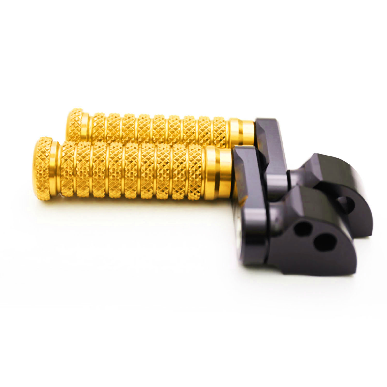 Gold M-Grip 40mm Lowered Rear Footpegs For ZX-6R 6RR Ninja 06 07