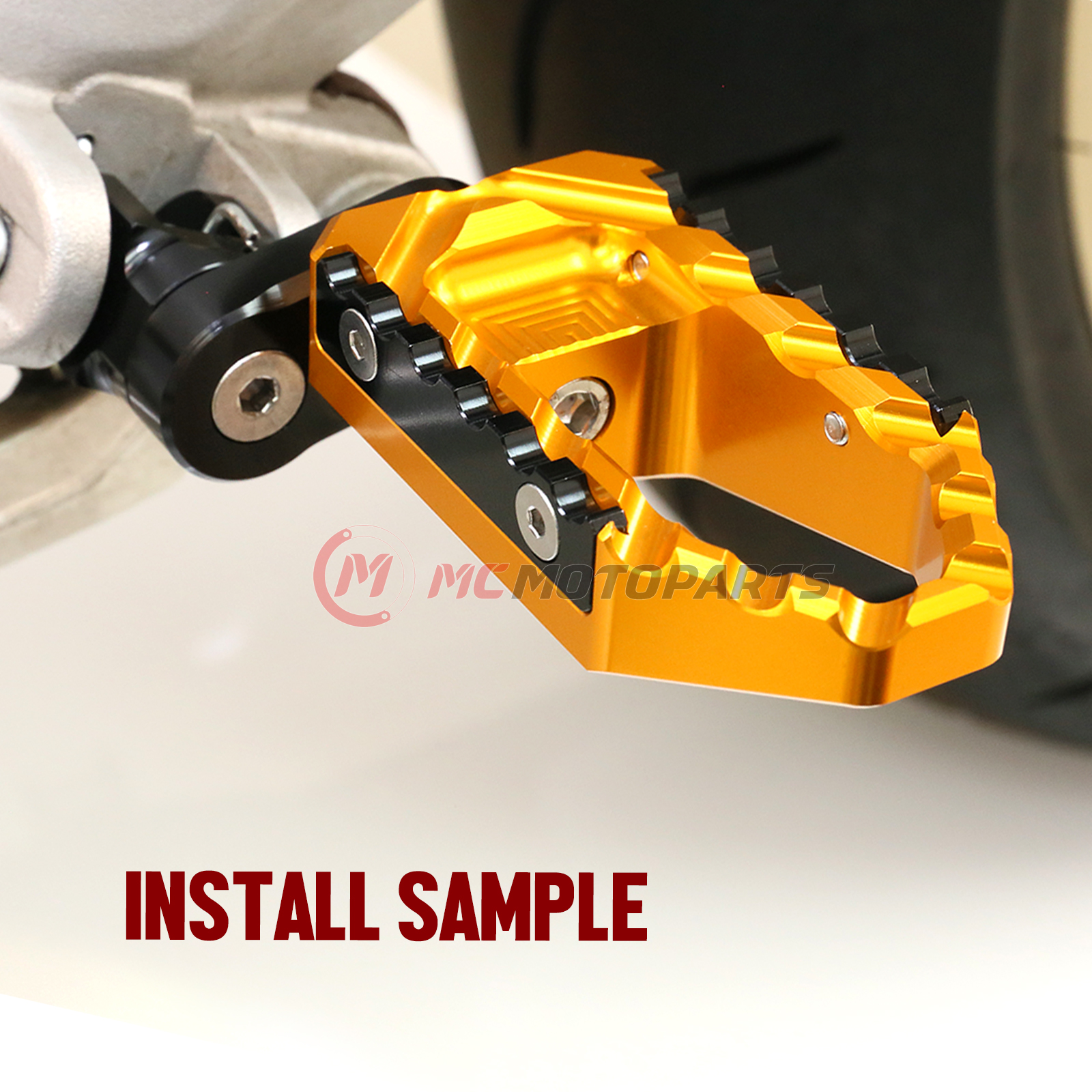 Touring 25mm Adjustable Gold Front Foot Pegs For SportClassic
