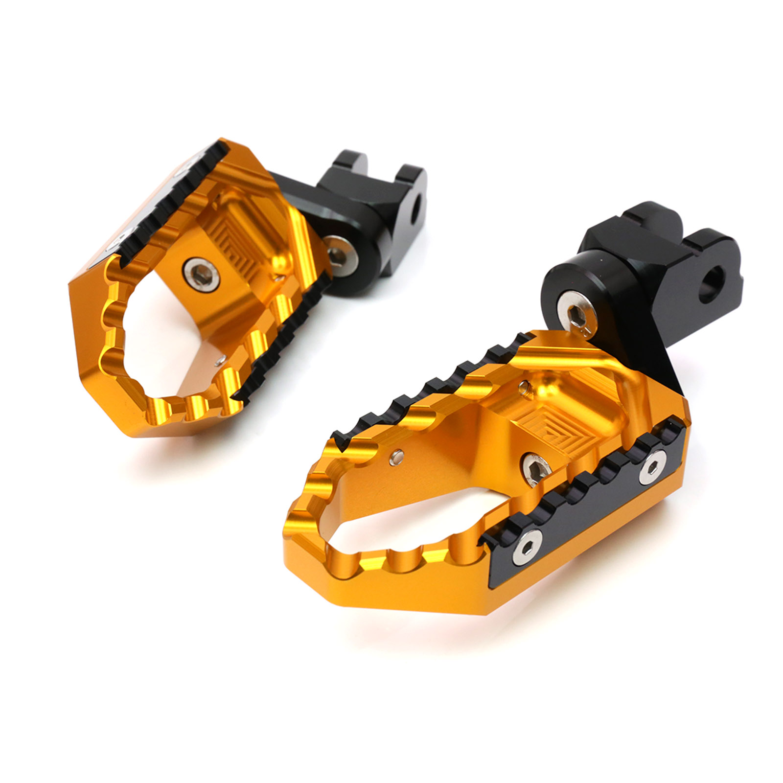 Gold 1 inch Adjustable Front Foot Pegs TOUR For ZZR 1400 ZX14R 06