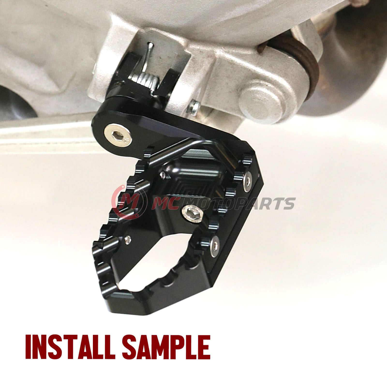 Black TRC 40mm Lowering Front Wide Foot Pegs For ZX-6R NINJA ZX