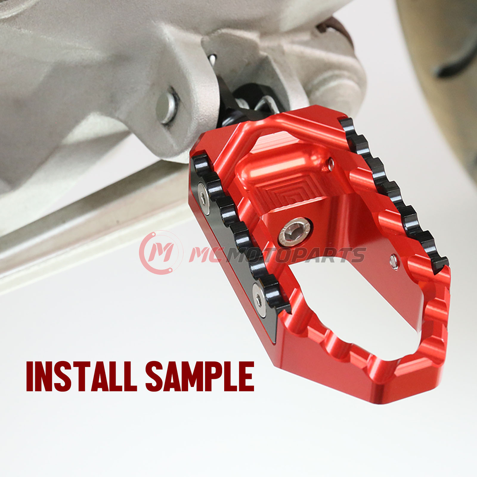 Red TRC Alu. Front Wide Footpegs For Z1000 SX / NINJA 1000 SX 17