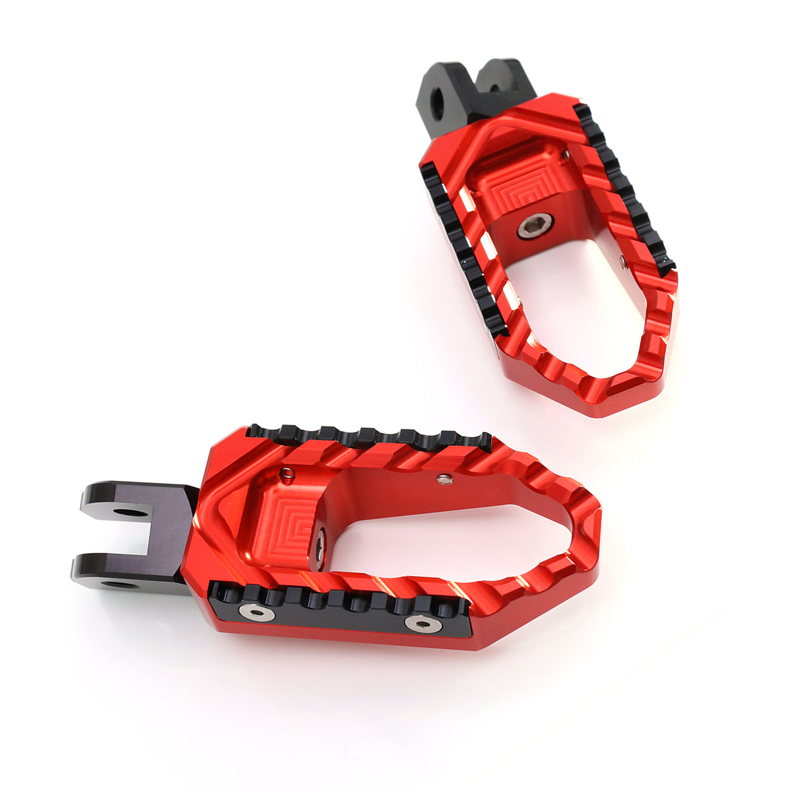 Red CNC TRC Touring Rider Foot Pegs For ZX-6R NINJA ZX-600 95-00