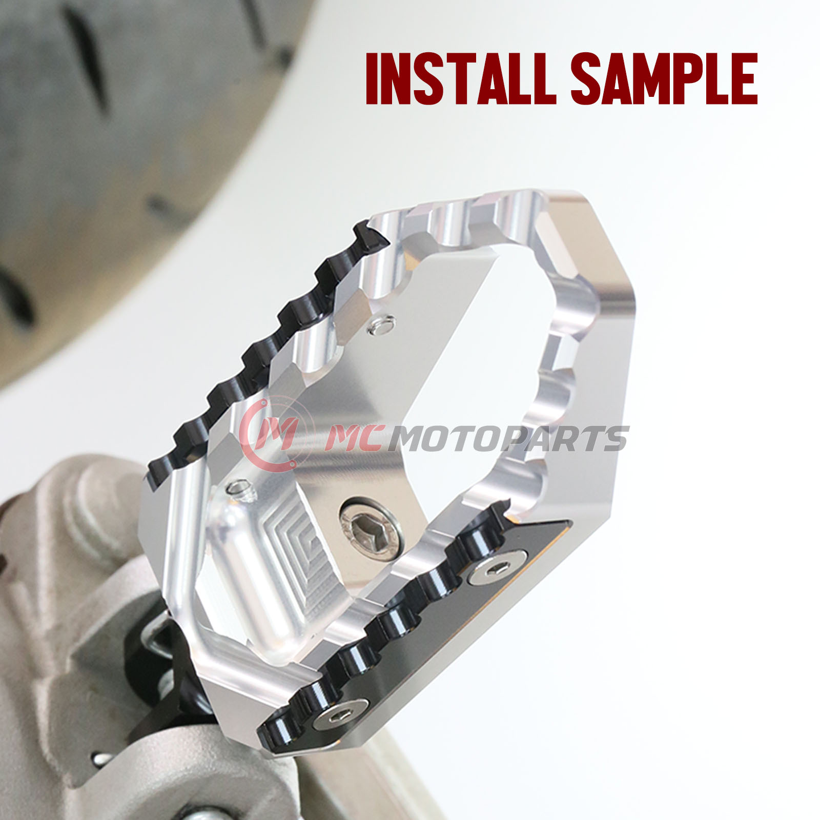 Silver TRC Alu. Front Wide Footpegs For ZX-6R 6RR Ninja 03-09 10
