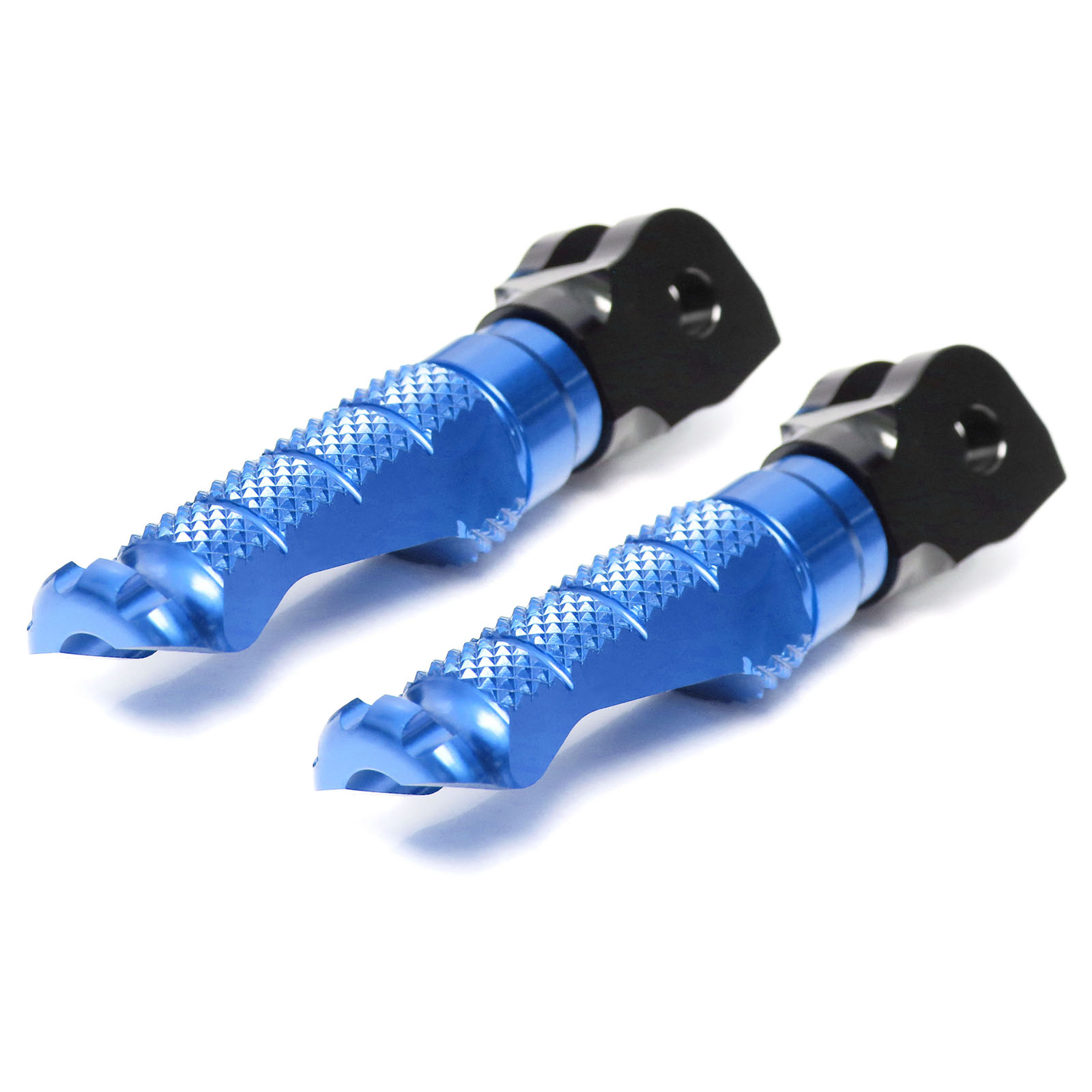 R-FIGHT Blue CNC Rider Foot Pegs For Harley Davidson Fatboy Lo 10