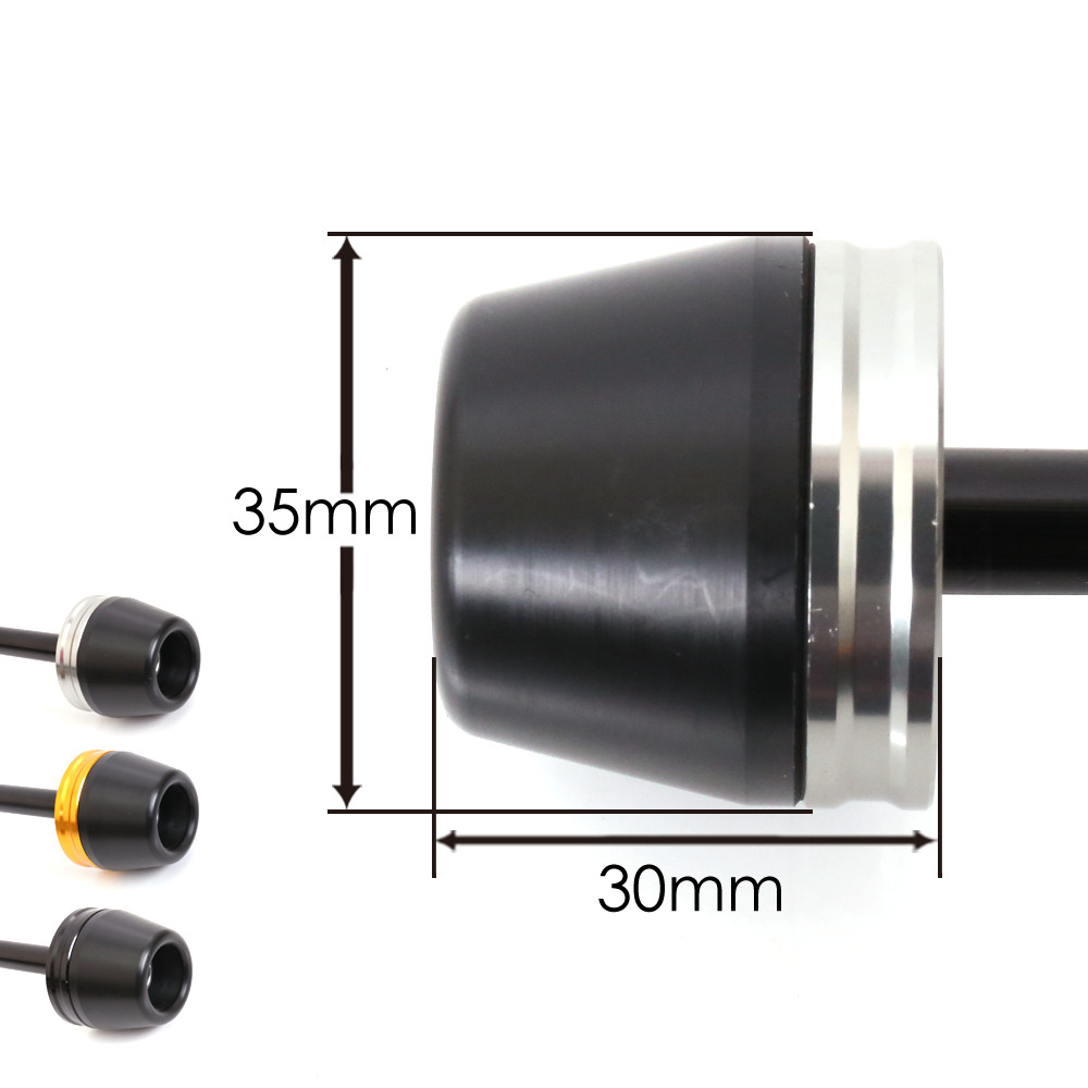 Delrin POM Black Front Fork Slider For Kawasaki ZX-6R 05 06 07 08
