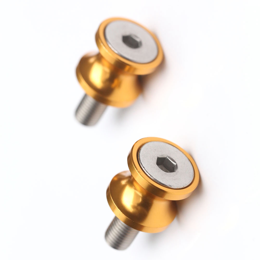 Gold XP 8MM Racing Swingarm Spools Kit For Kawasaki ZX-6R 636 13