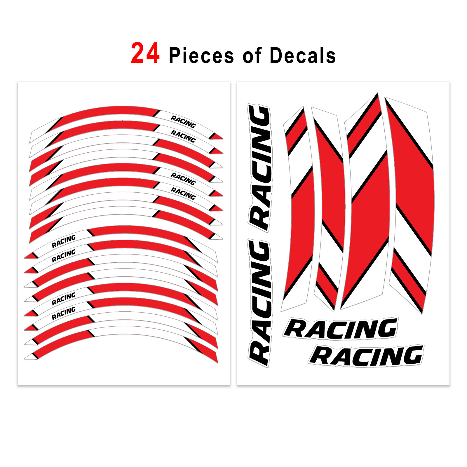 Aqua Stripes Motor Wheel Stickers For Ninja ZX-10R 16 17 18 19 20