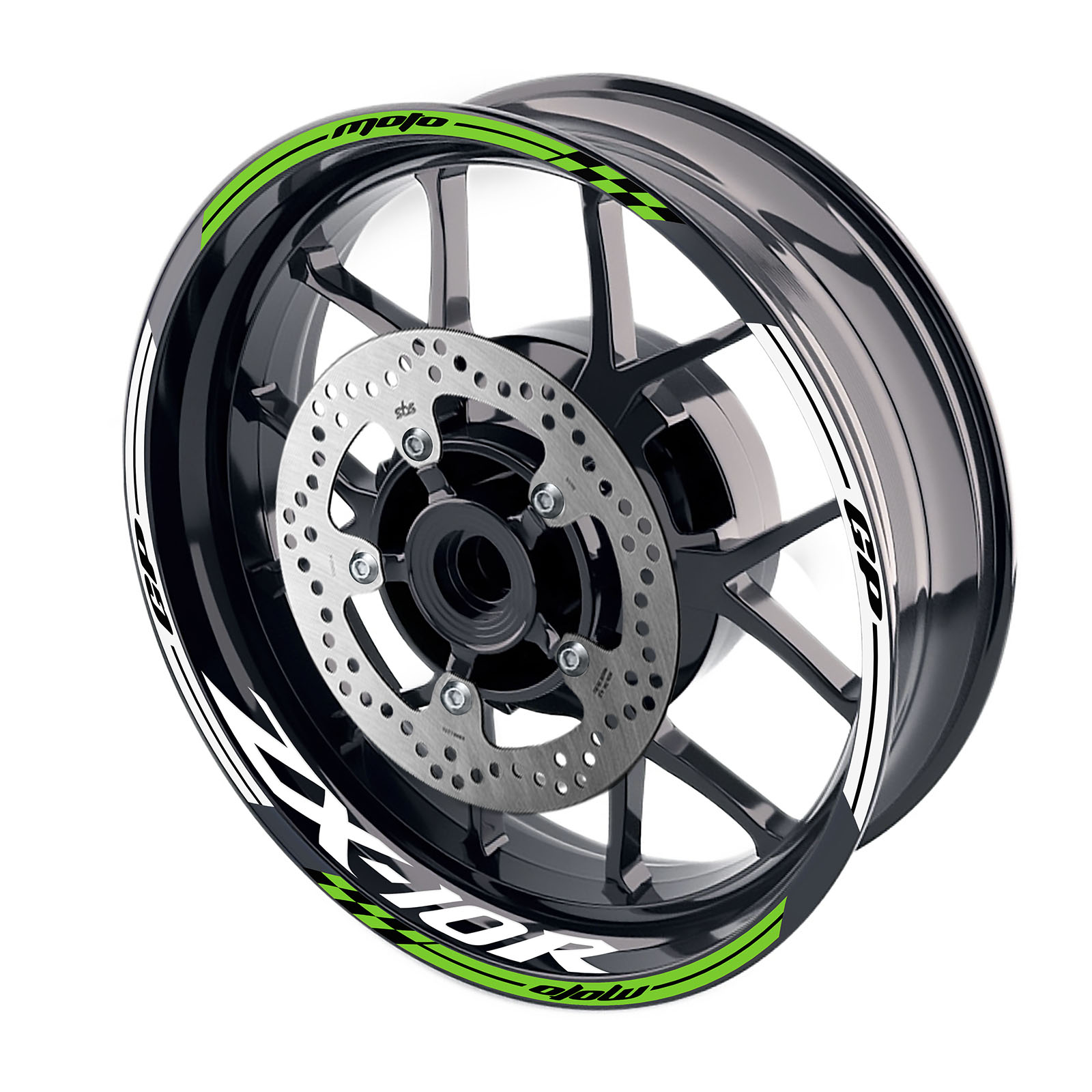 Rim Decor Sticker 17'' Wheel Tape For Kawasaki ZX10R Ninja ZX1000