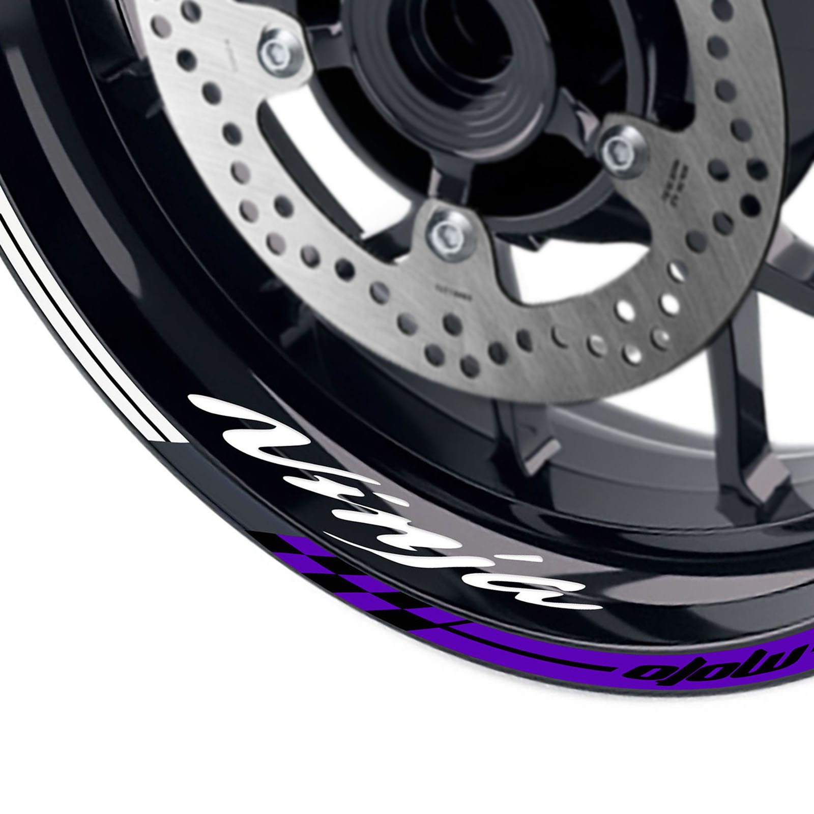 Purple 17 inch Vinyl Wheel Sticker Decal GP01 For ZX10R Ninja