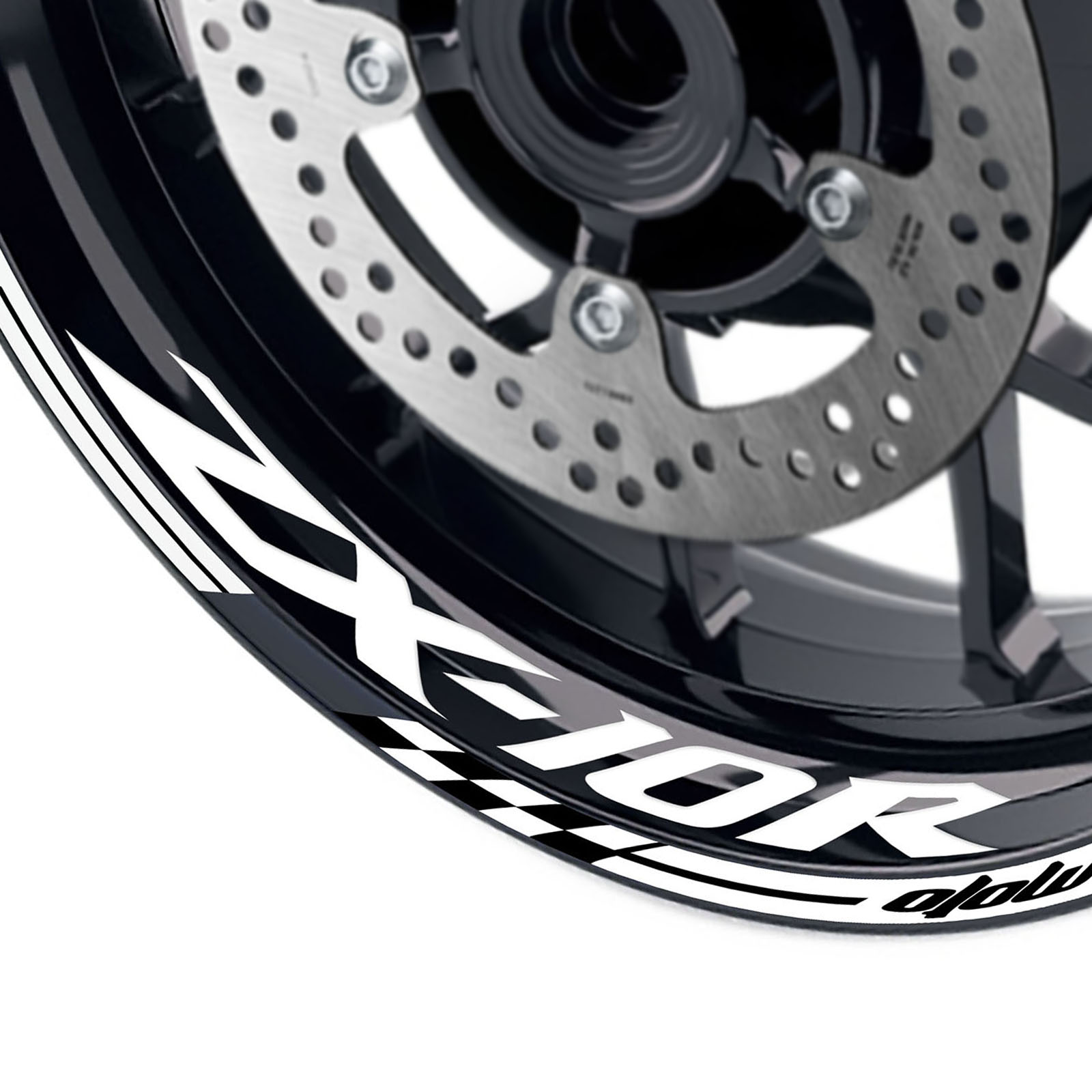 Rim Decor Sticker 17'' Wheel Tape For Kawasaki ZX10R Ninja ZX1000