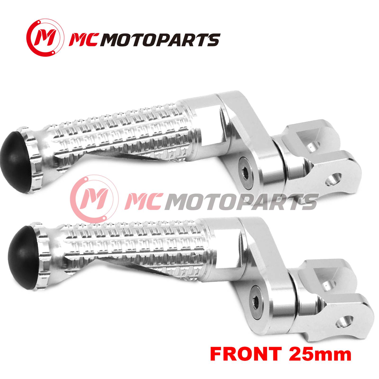 For Kawasaki ZX-6R 636 Ninja 13-20 19 MPRO 25mm Extended SILVER