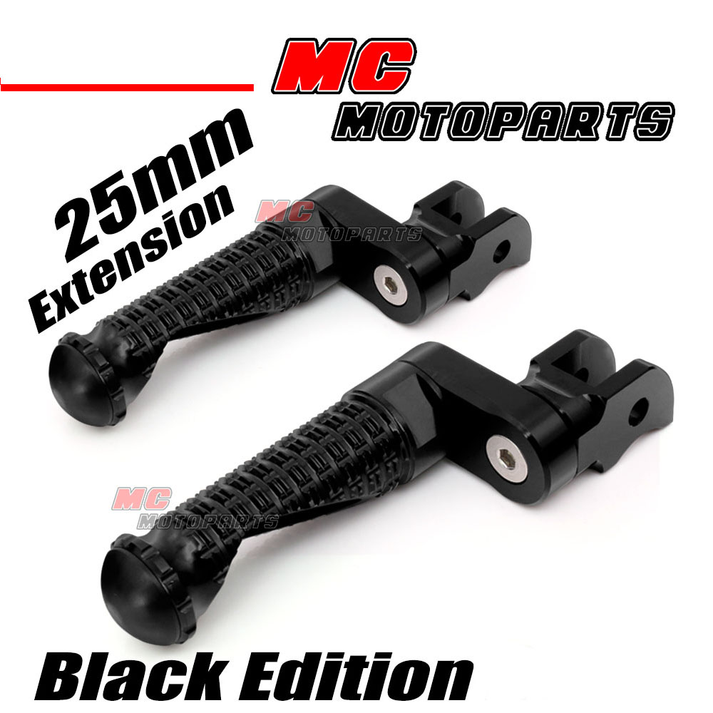 MPRO Black Front 25mm Lowering Foot Pegs For Z900 / Z900 SE 17 18