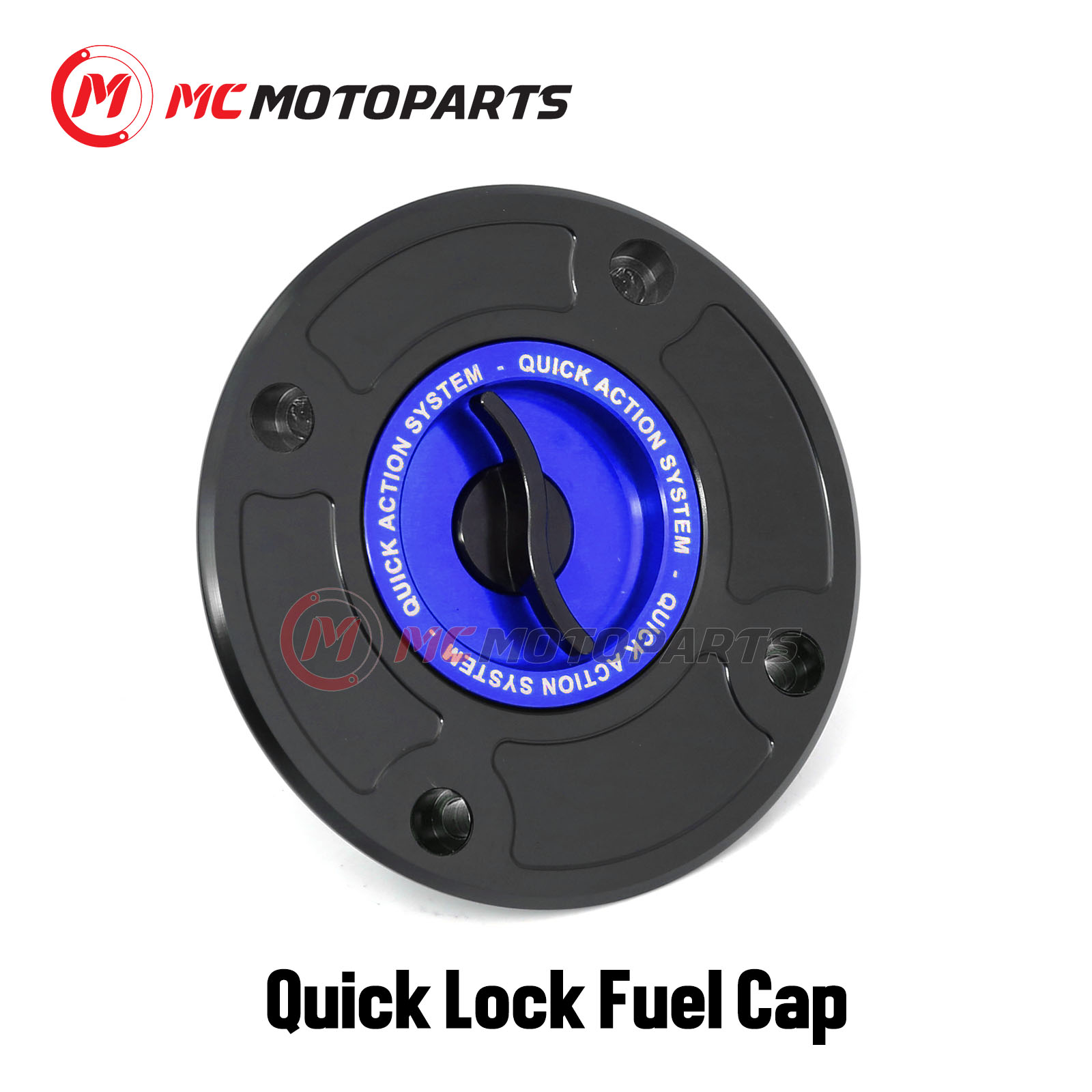 BLACK FCR 1/4 Quick Lock Gas Fuel Cap For Suzuki V-STROM 650 XT 15 16