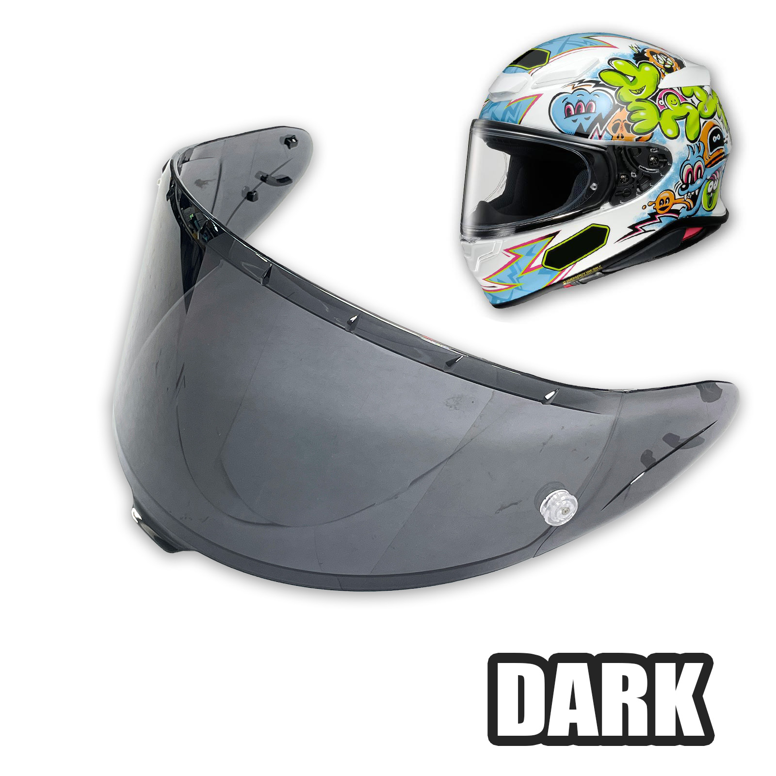 For Shoei Z8 RF-1400 NXR 2 CWR-F2 X-15 Helmet Visor Smoke | eBay