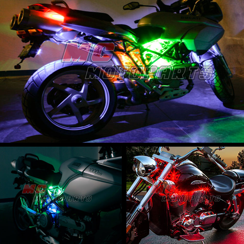 Blue Led Light Strips Motorcycle - lereposdesign