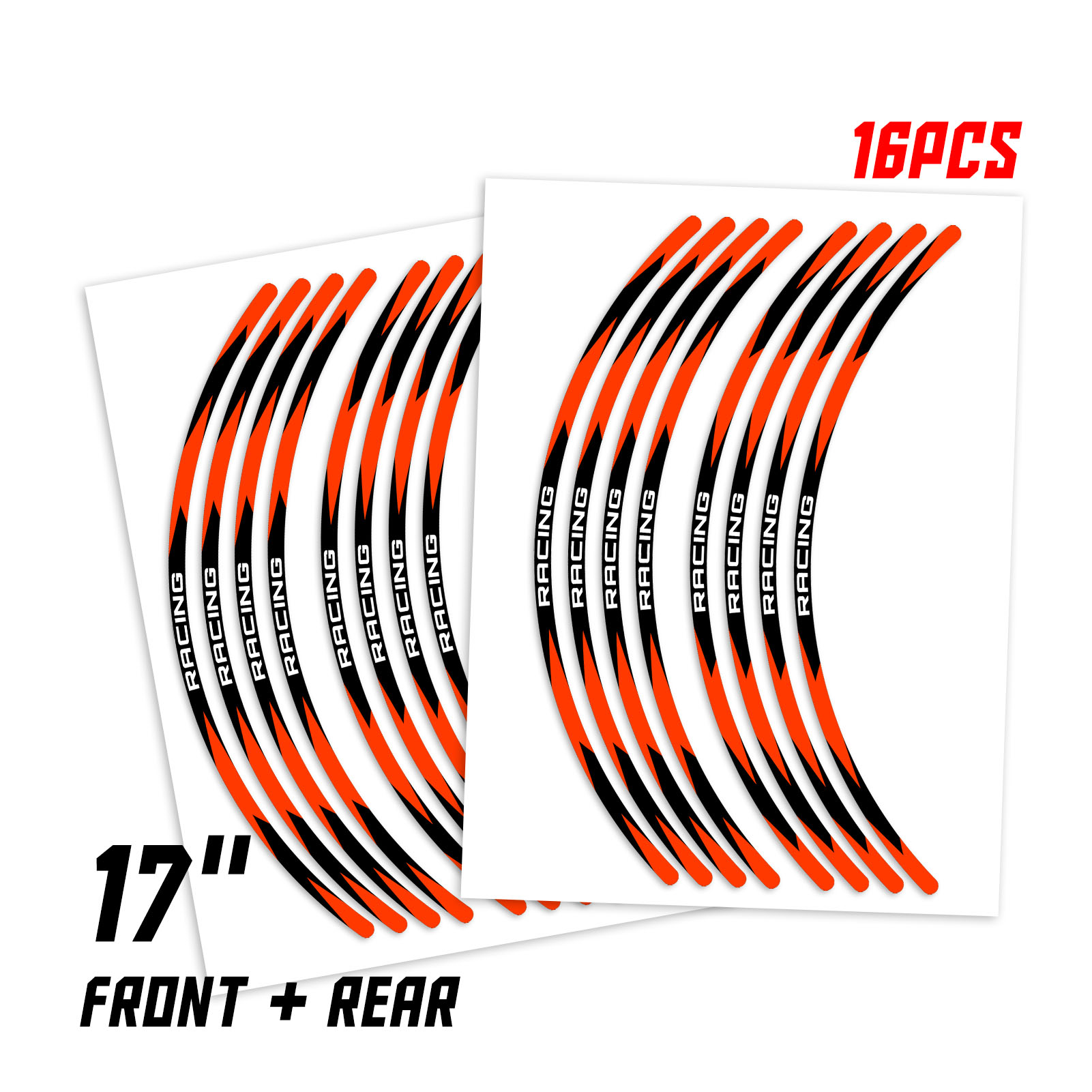 R01B For Kawasaki ZX6R Ninja ZX636 1995-2021 Orange Rim Tape