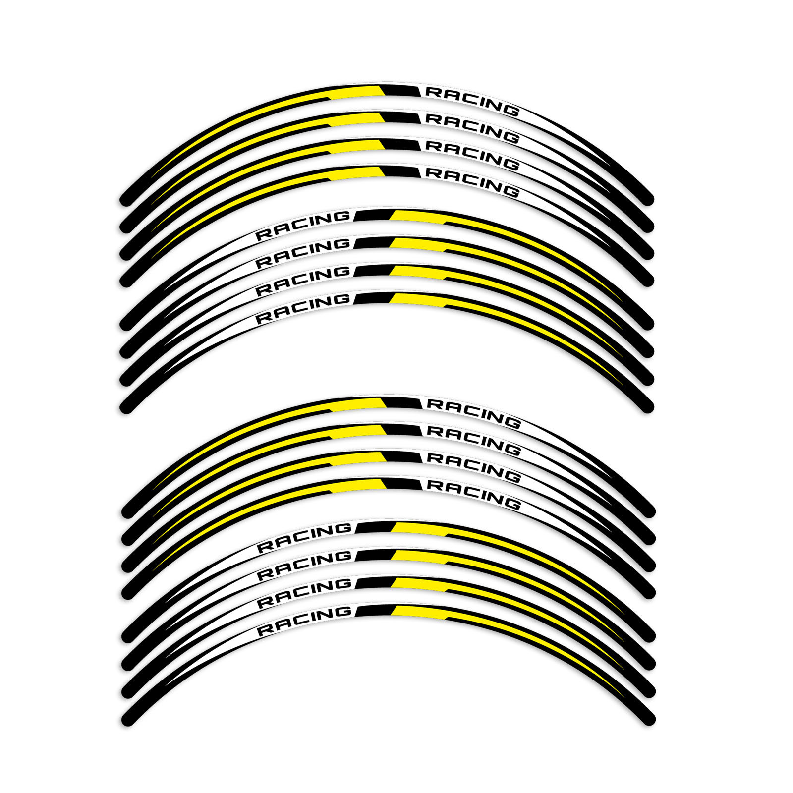 R03B For Kawasaki ZX14R Ninja ZX1400 12-21 Yellow Trim Size 17