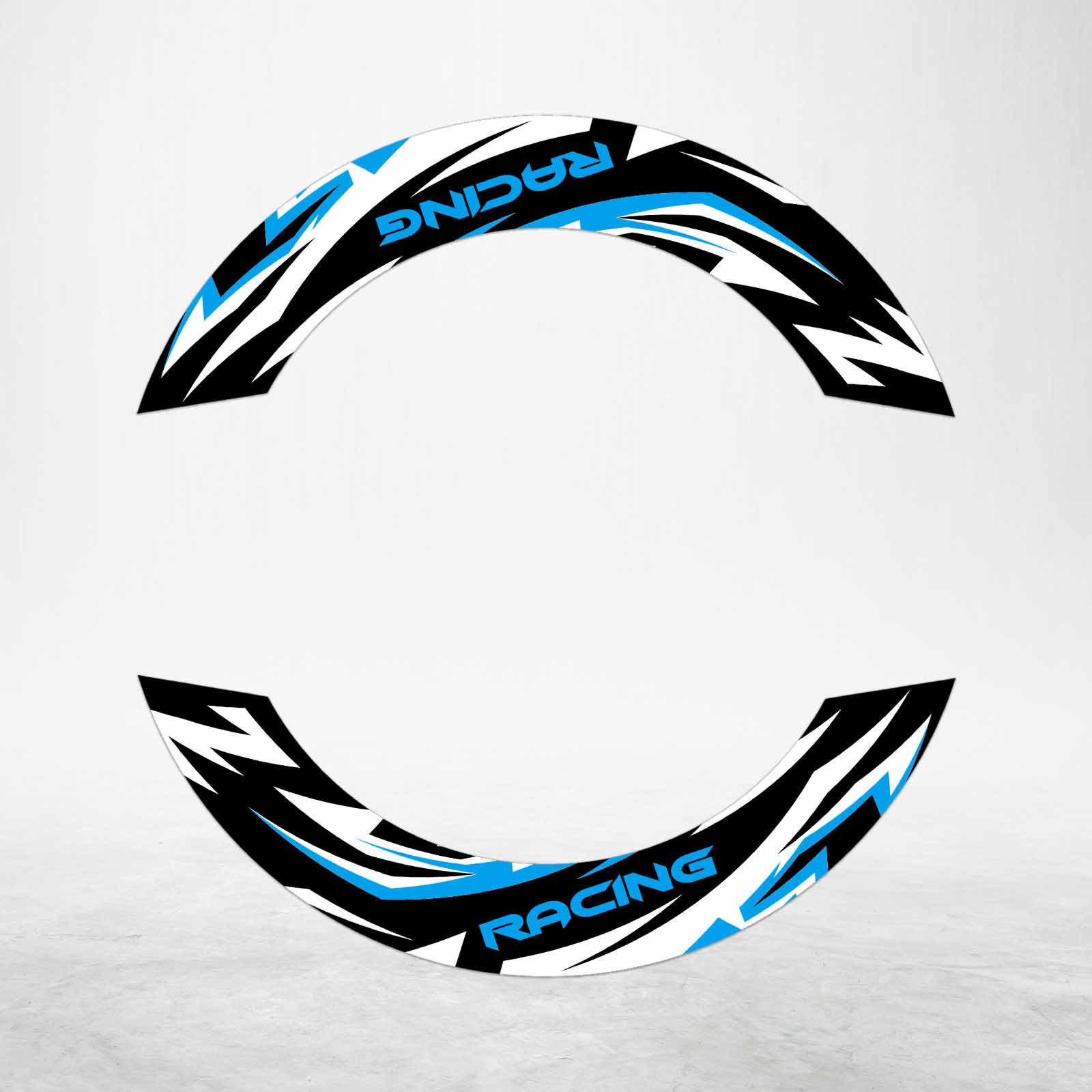 S04B 5 Color 2-PIECE Wheel Stickers For ZX10RR Ninja 17 18 19 20