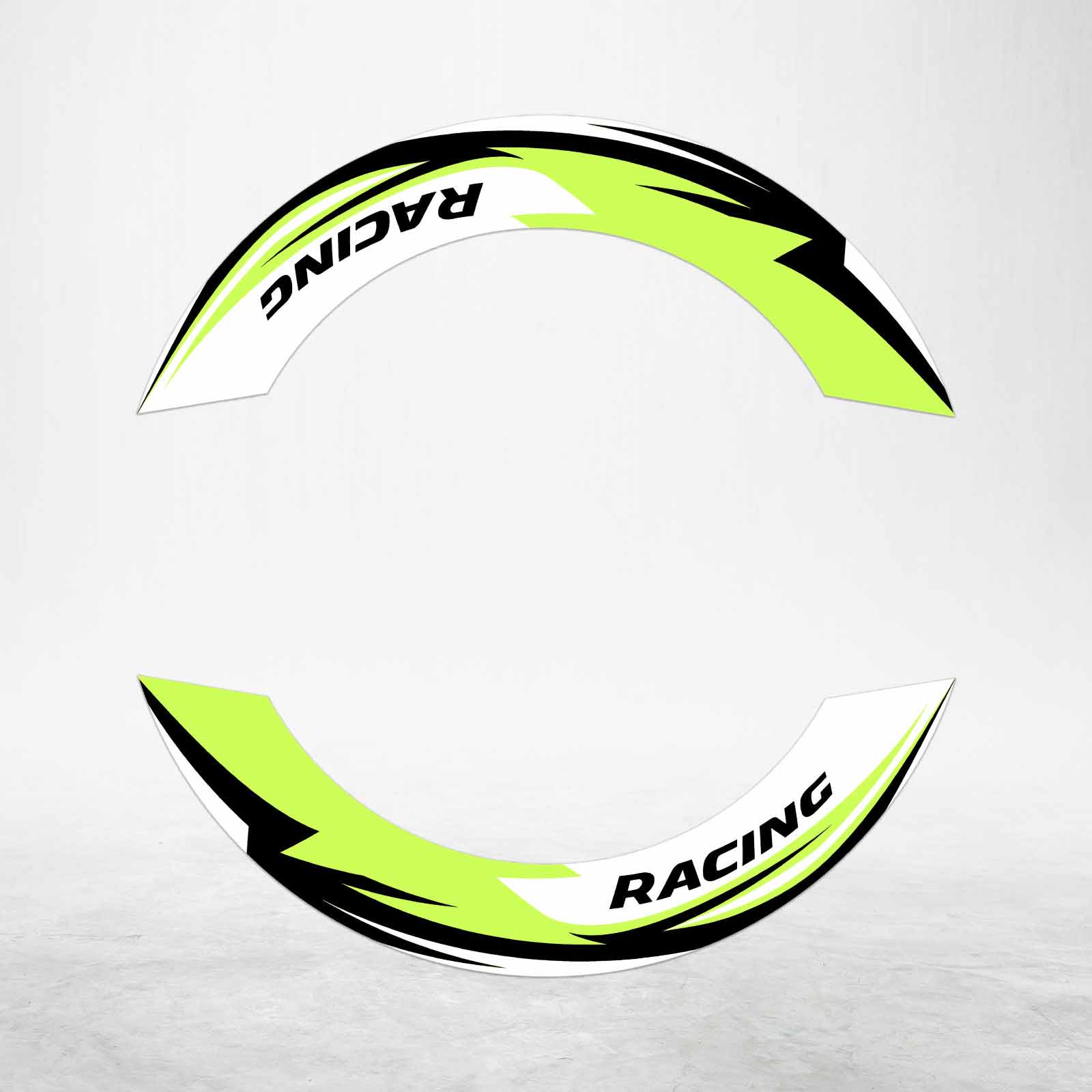 S06W 5 Color 2-PIECE Wheel Stickers For ZX10RR Ninja 17 18 19 20