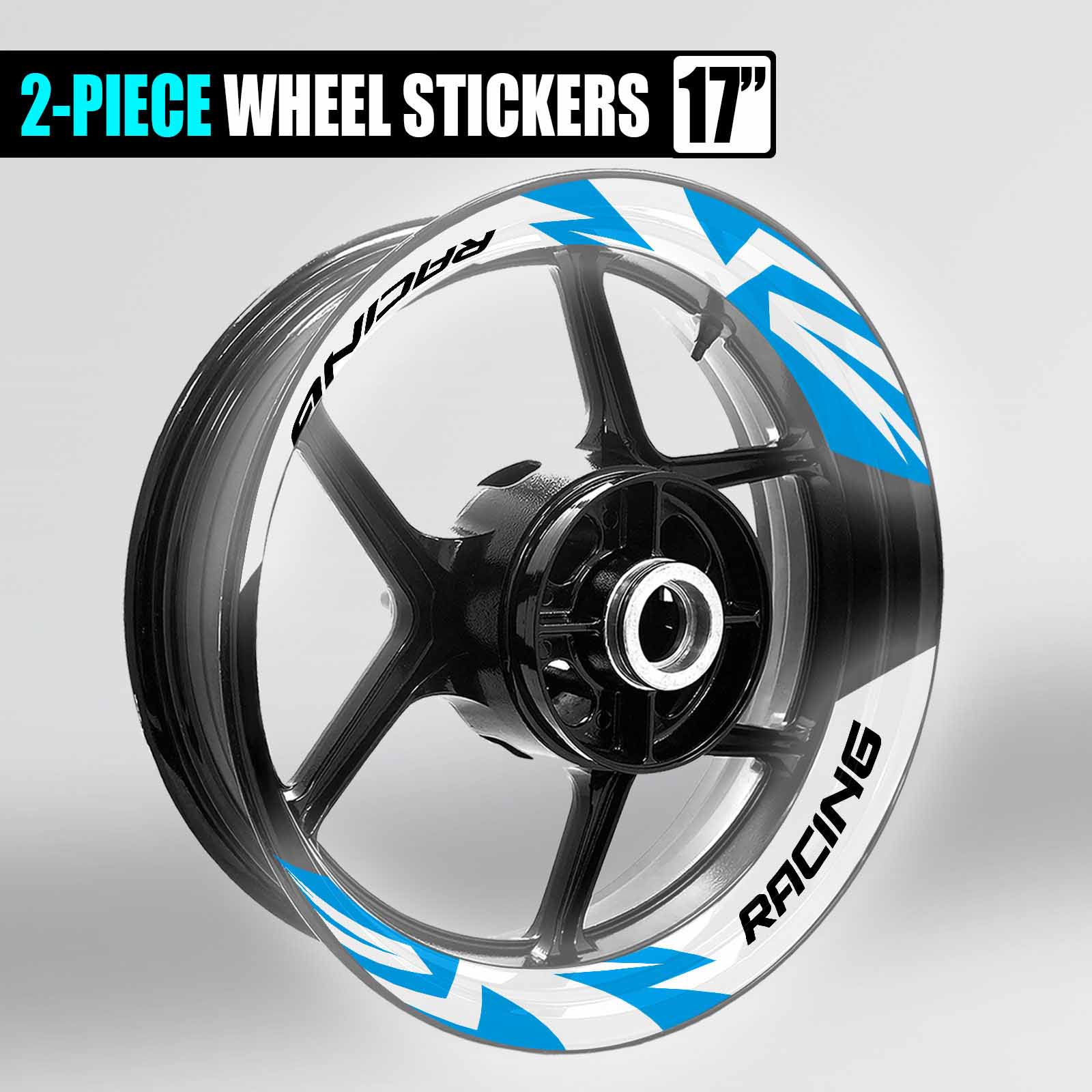 S09W Aqua 2-PIECE Wheel Stickers For Z800 13 14 15 16 17 18 | eBay