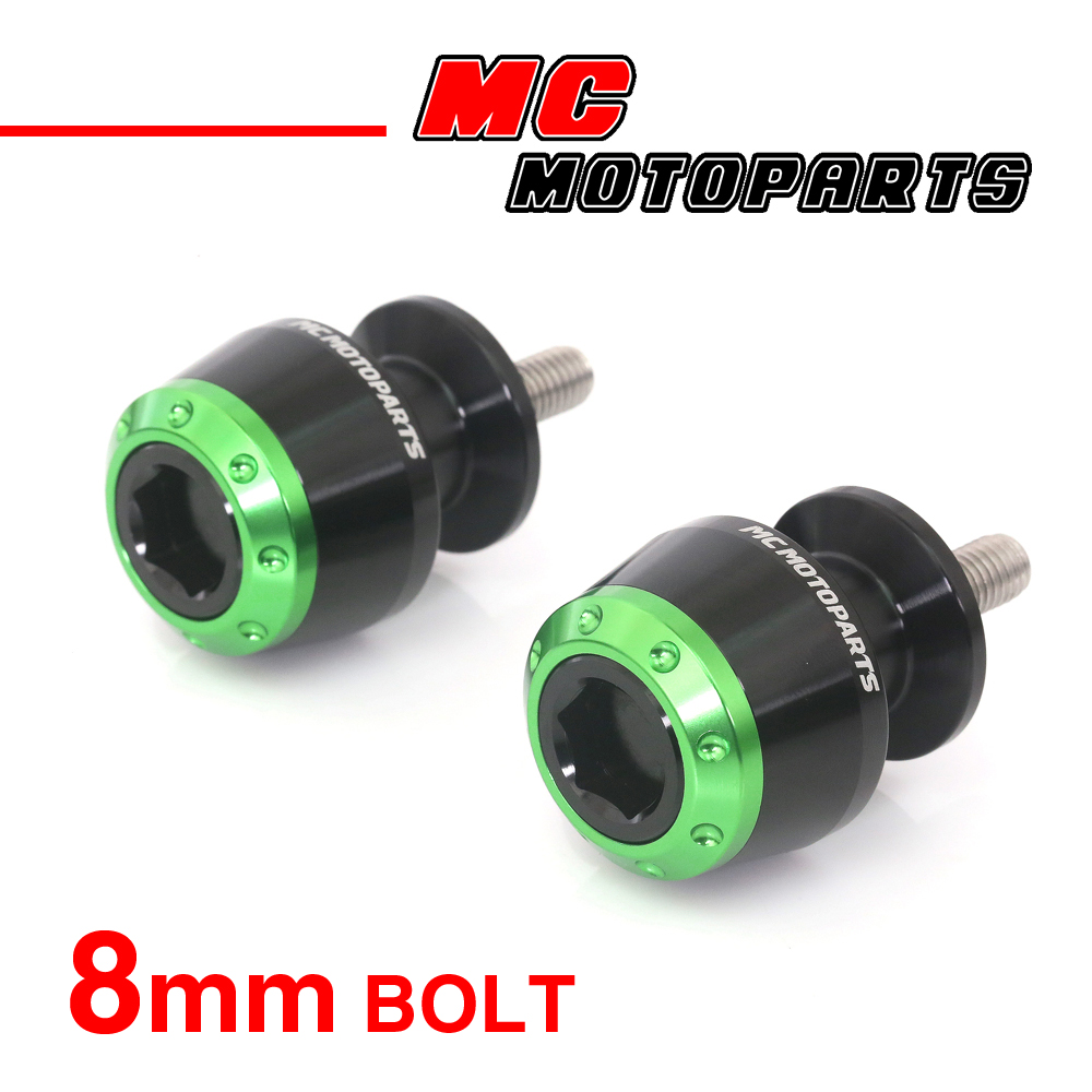 ATOM CNC Protection M8 Swingarm Spools For Kawasaki ZX-6R 636 2013