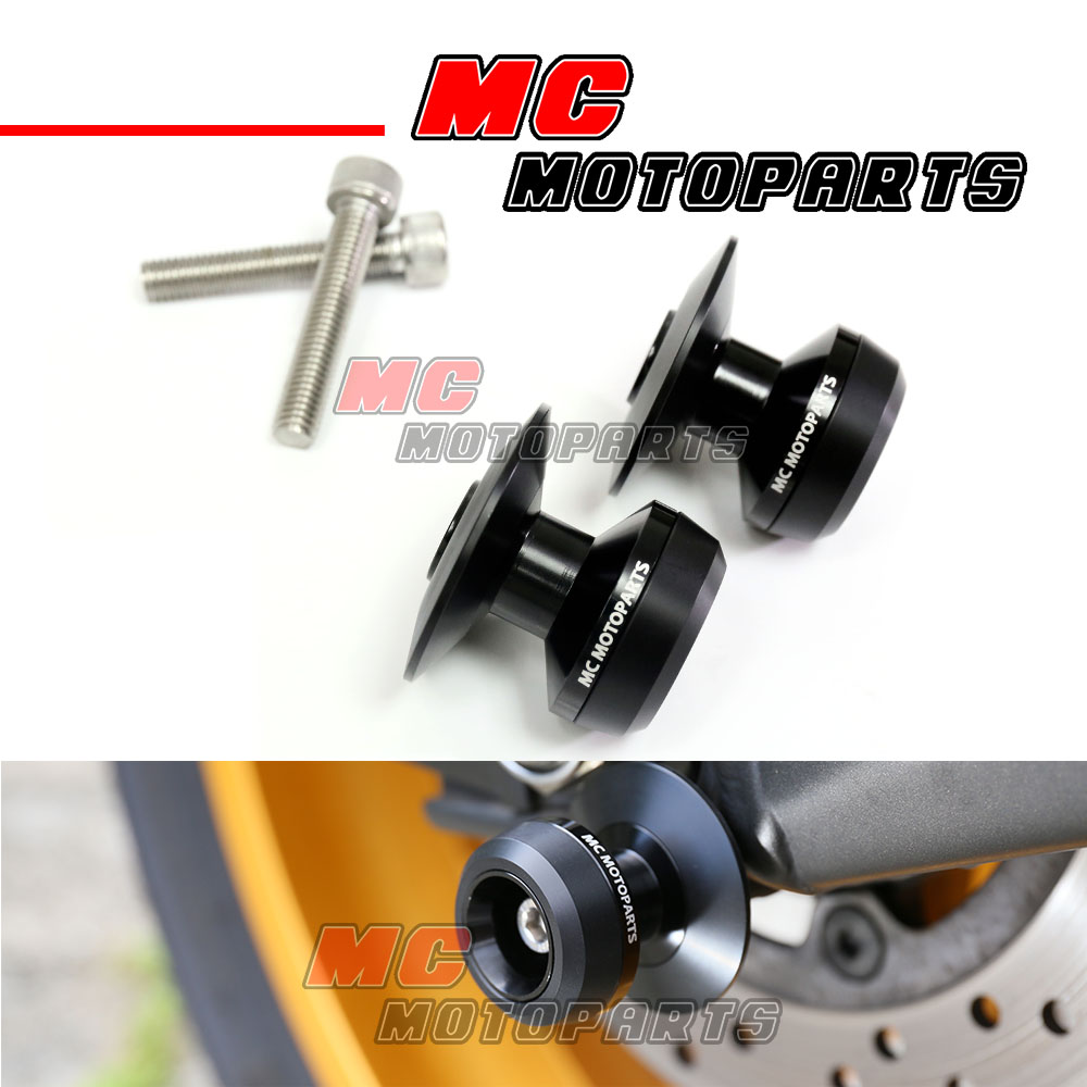 TWALL CNC Bike Stand M8 Swingarm Spools For Kawasaki NINJA 650 ABS 2017-2020 - Foto 9 di 13
