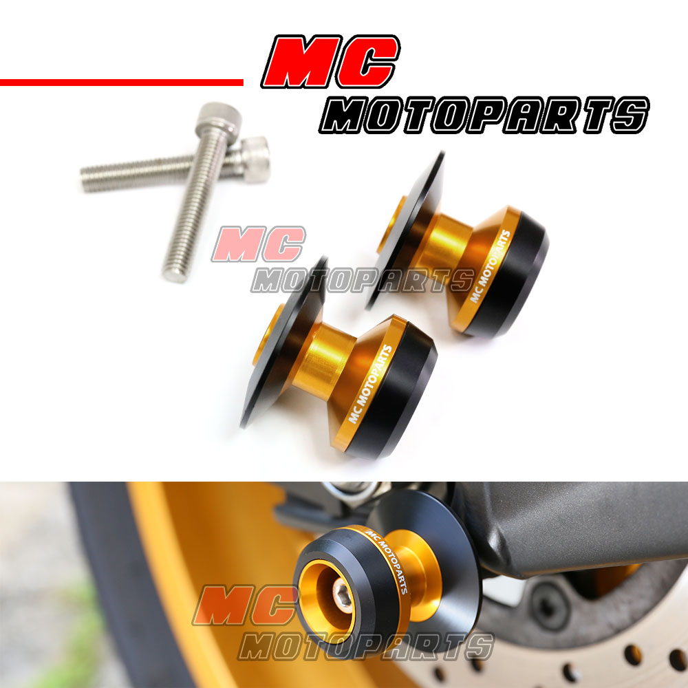 TWALL CNC Bike Stand M8 Swingarm Spools For Kawasaki NINJA 650 ABS 2017-2020 - Foto 10 di 13