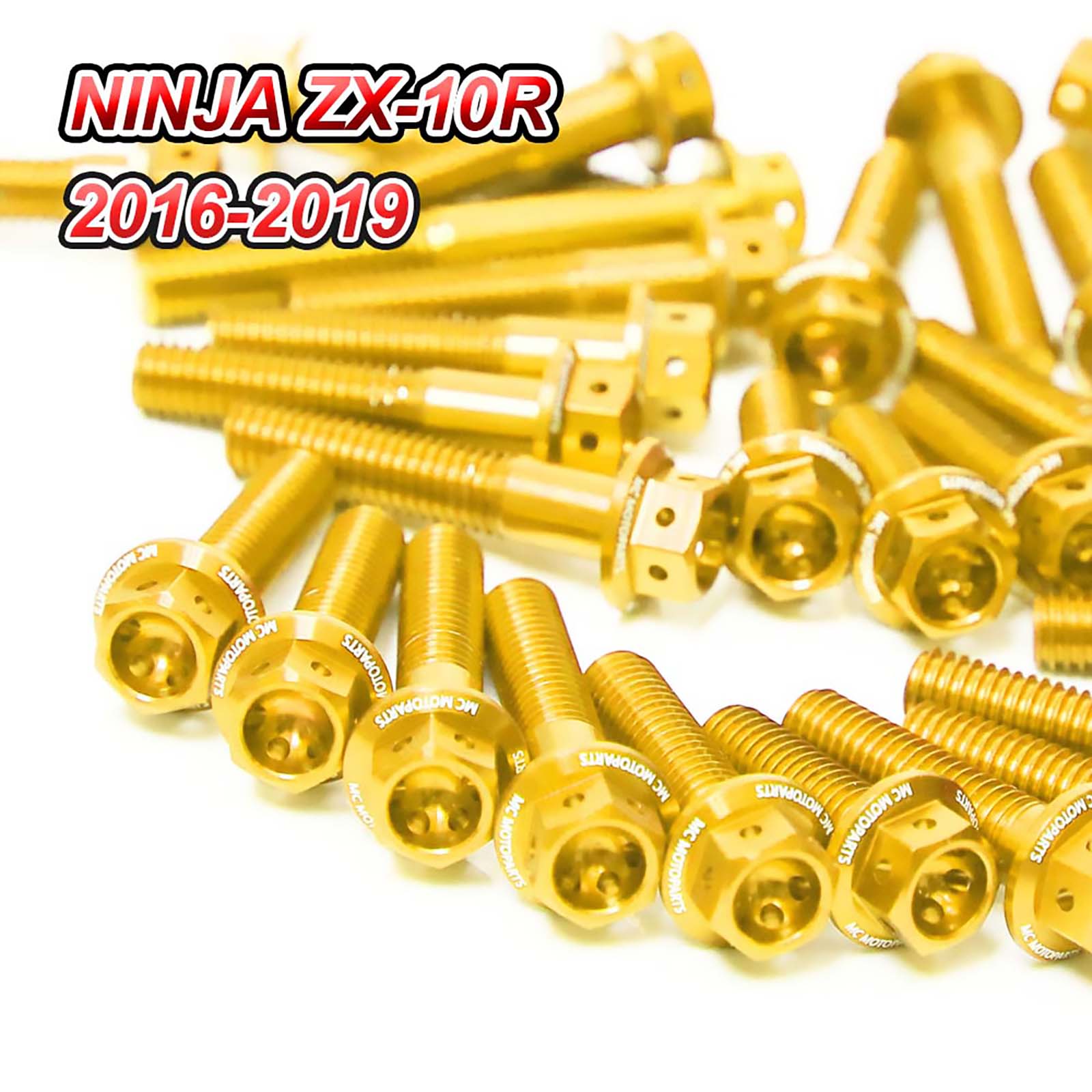 Gold Crankcase Cover Engine Bolt For Kawasaki Ninja ZX-10R 16 17