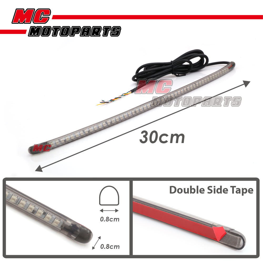 AMP-Z 30cm Smoke Turn Signal Brake LED Light Tube For ATV Suzuki