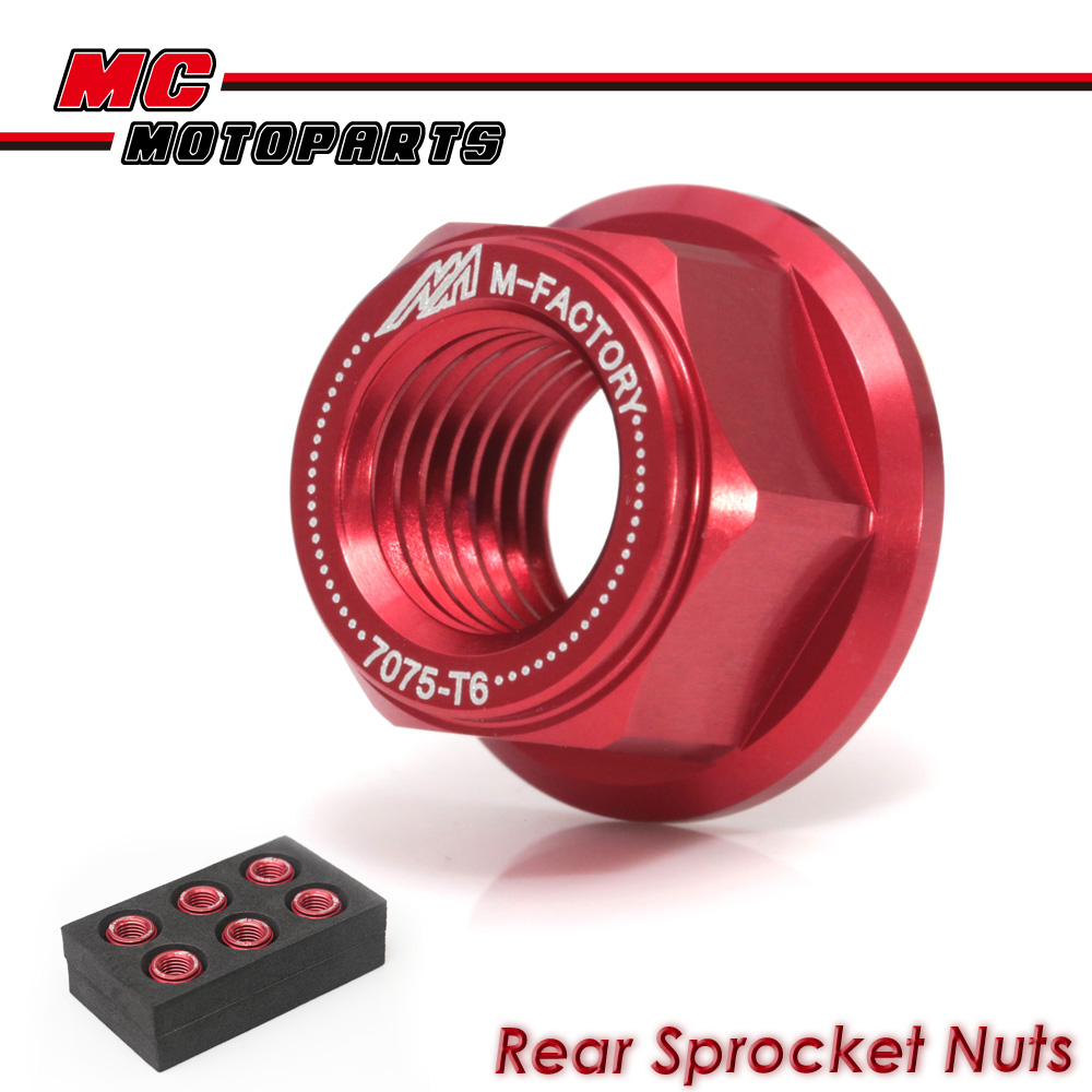 CNC Aluminium Sprocket Nut Kit Set For Yamaha YZF R1 99-06 00 01 02 03 ...