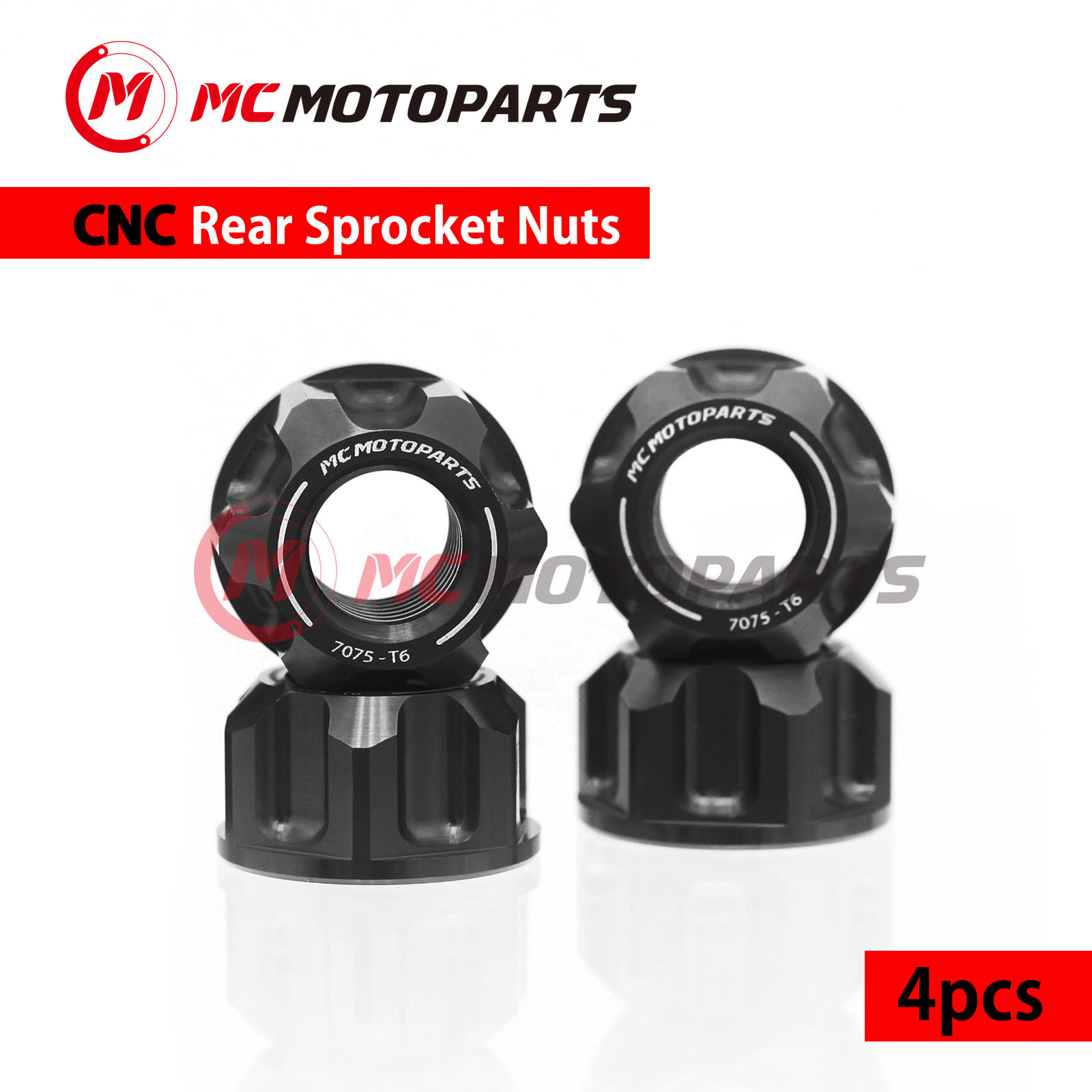 CNC SPOKE6 Rear Sprocket Nuts M8 For Kawasaki KLX110 02-19 Z125