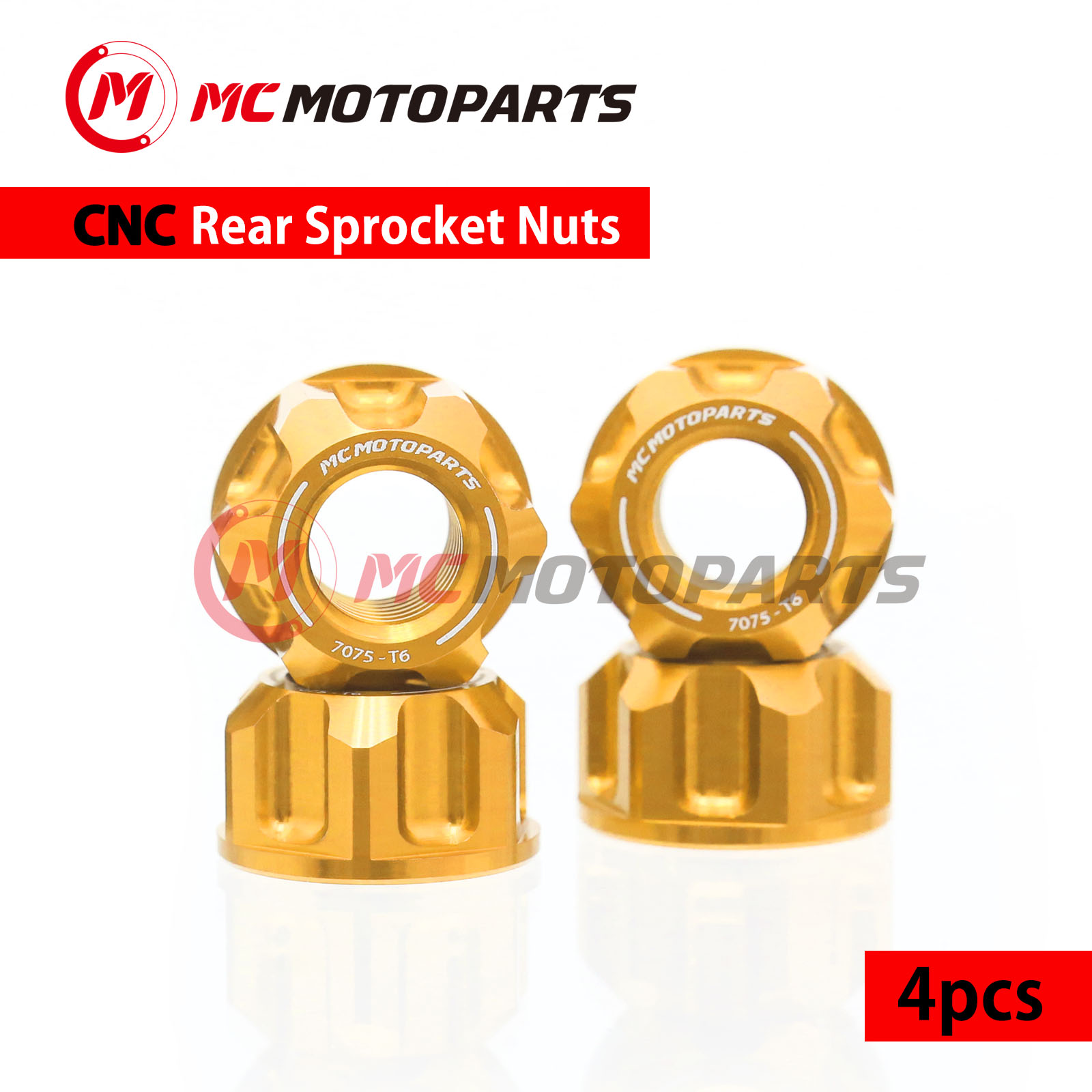 CNC SPOKE6 Rear Sprocket Nuts M8 For Kawasaki KLX110 02-19 Z125